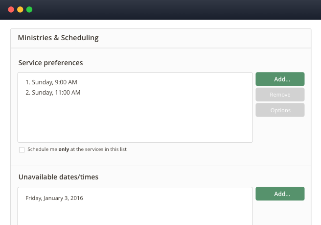 Ministry Scheduler Pro Screenshot