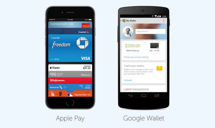 Apple Pay and Google Wallet apps