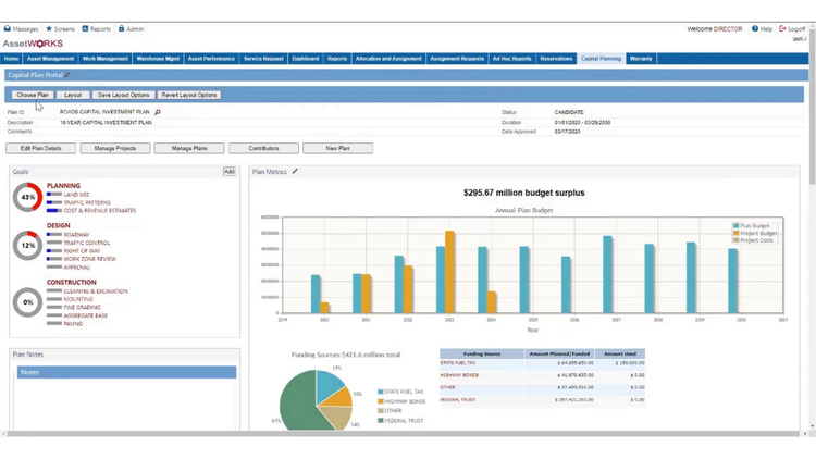 AssetWorks EAM Capital Planning