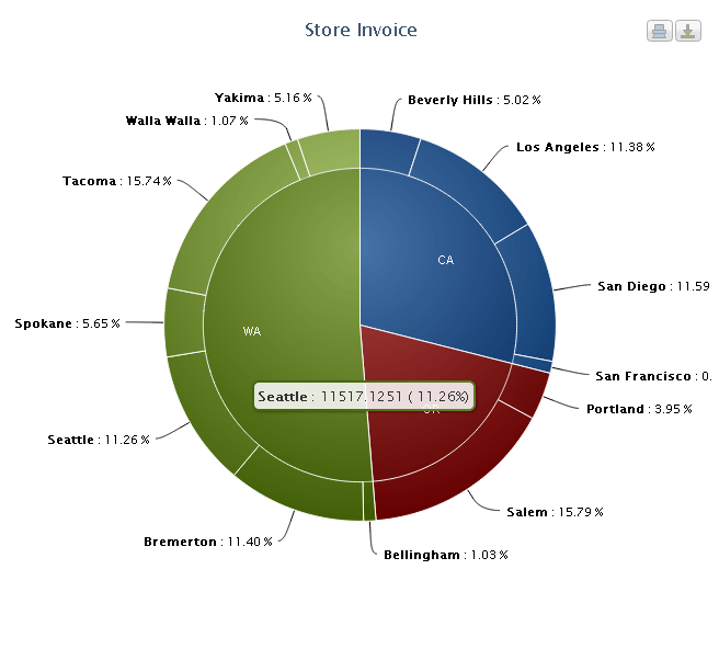 Axional Analytics Suite Pie Chart