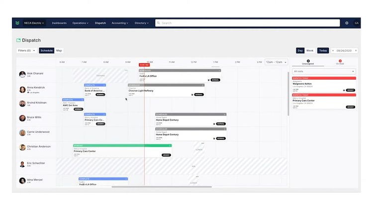 BuildOps Project Calendar