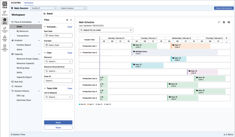 C3 AI Production Scheduling