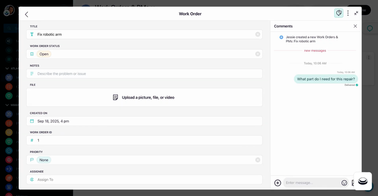 Coast Work Order Messaging App