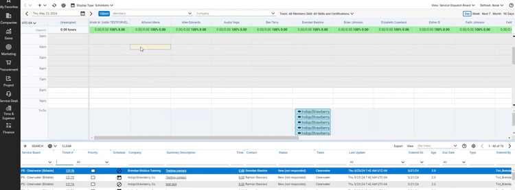 ConnectWise PSA Dispatch Portal