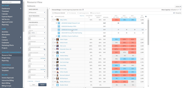 Deltek Vantagepoint Resrouce Management