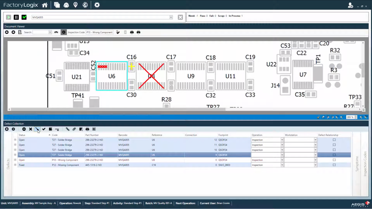 FactoryLogix Defect Tracking