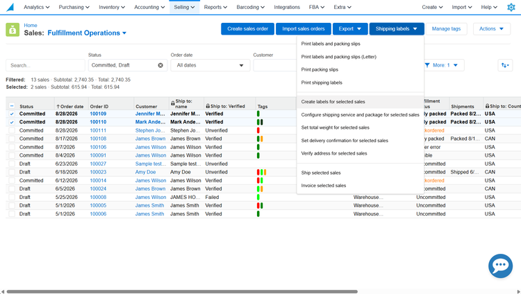 Finale Inventory Management