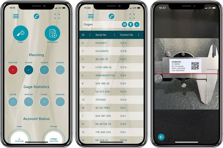 GageList Calibration Mobile App