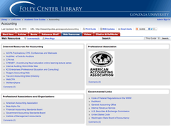 Gonzaga University Accounting Subject Guide