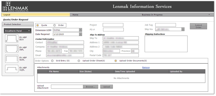 Lenmak integrated web portal