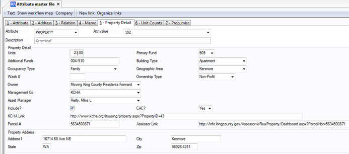 Attribute Master File within Unit4 Business World