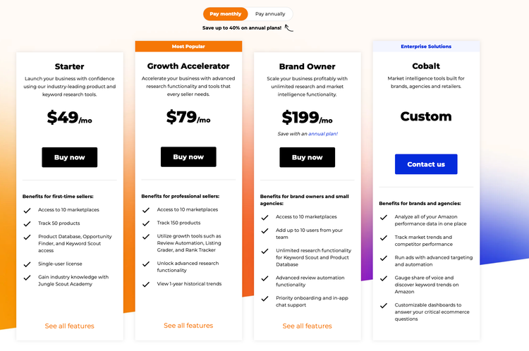 monthly plan pricing