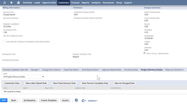 NetSuite Revenue Recognition Rule Customization