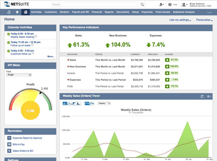 NetSuite Sales Report