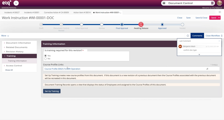 Octave Reliance Training