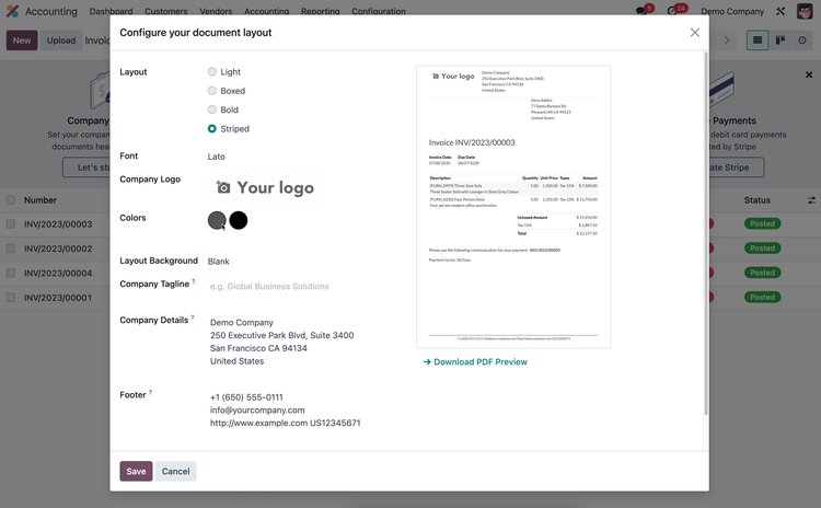 Invoice Customization in Odoo