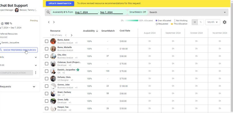 Polaris PSA SmartMatch Resource Management