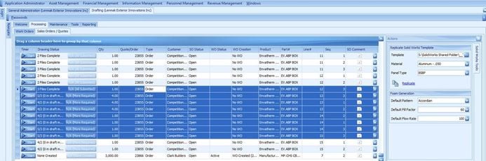 Reflex ERP Drafting Module