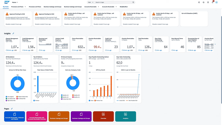 SAP S/4HANA Enterprise Financial Dashboard