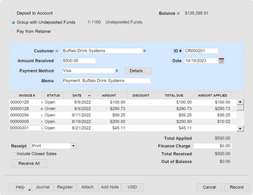 AccountEdge Screenshot