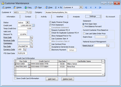 AccountMate: Customer Maintenance