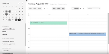 Acuity Scheduling Screenshot