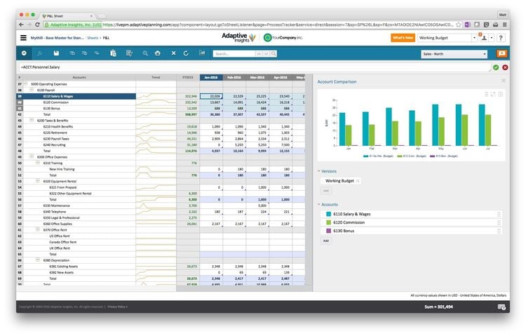 Workday Adaptive Planning Software