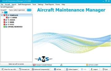 Aircraft Maintenance Manager Screenshot