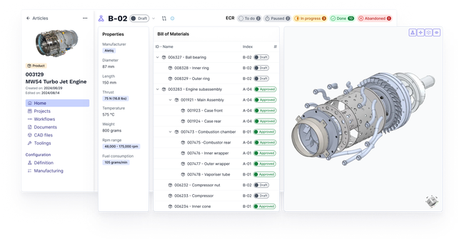 Aletiq PLM: Bill of Materials