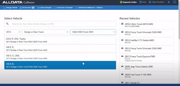 ALLDATA Manage Online: Vehicle Details