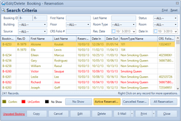 ASI FrontDesk: Reservation List