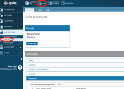 Aplos Fund Accounting: Accounts to Tag