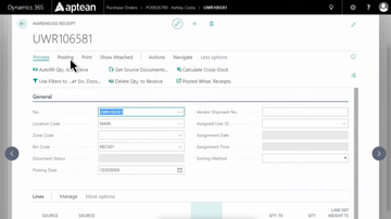 Aptean Food & Beverage ERP Screenshot