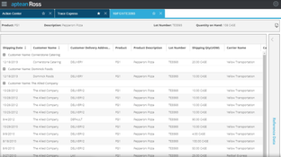 Aptean Process Manufacturing ERP Ross Edition: Shipping Details