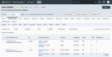 Arena PLM Screenshot