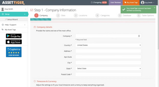 AssetTiger: Company Setup