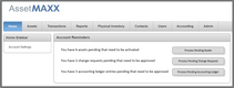 AssetMAXX: Account Reminders