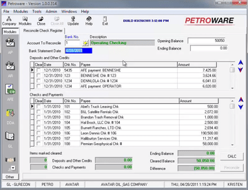 Petroware Screenshot