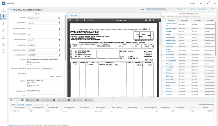 AvidXchange Invoice Details