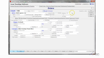 AXON Trucking Software Screenshot
