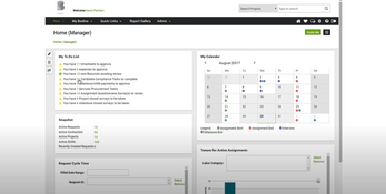 Beeline VMS: Dashboard