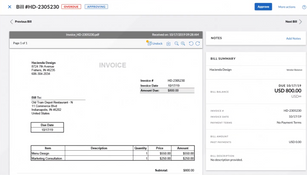 BILL Accounts Payable & Receivable: Invoice