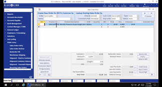 Blue Link ERP: Order Entry