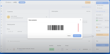 Booqable: Barcode Scanning