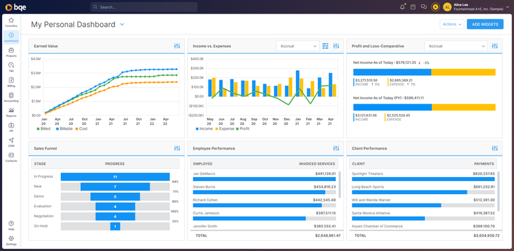 BQE Core Reporting and Analytics