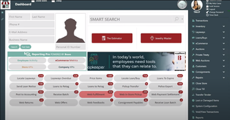 Bravo Pawn Systems: Dashboard with Smart Search