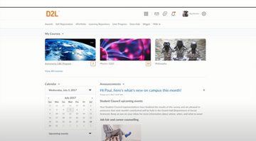 Brightspace Screenshot