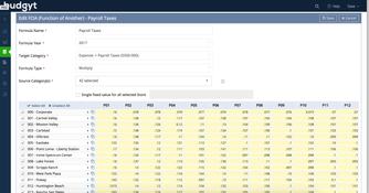 Budgyt: Budgyt Formulas