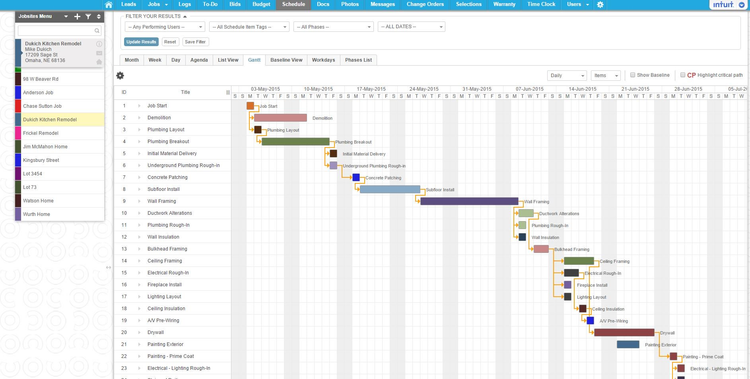 Buildertrend Gantt Chart