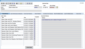 Food Service Ace - Restaurant Management Software Screenshot